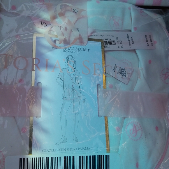 Victoria's Secret Pink Striped Pajama Set